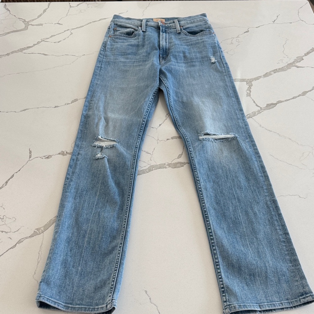 MOTHER Women's High Waisted Rider Skimp Straight Leg Jeans - Daydreamer